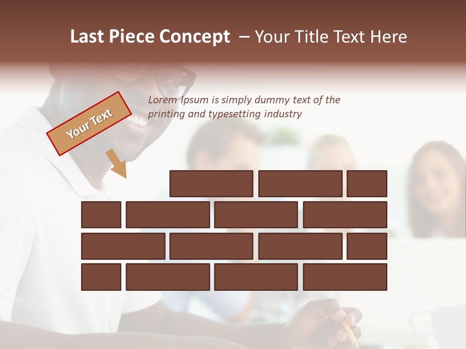 Casual Glance Female PowerPoint Template