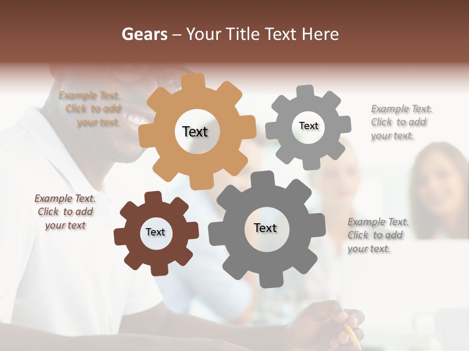 Casual Glance Female PowerPoint Template