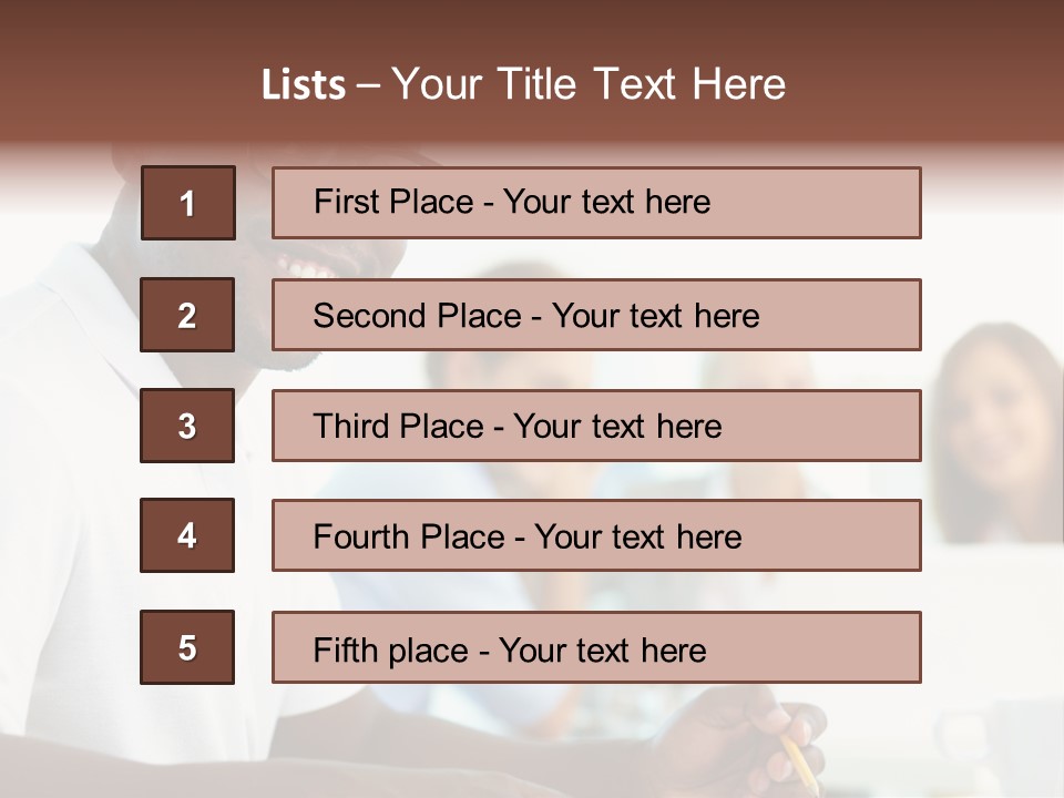 Casual Glance Female PowerPoint Template