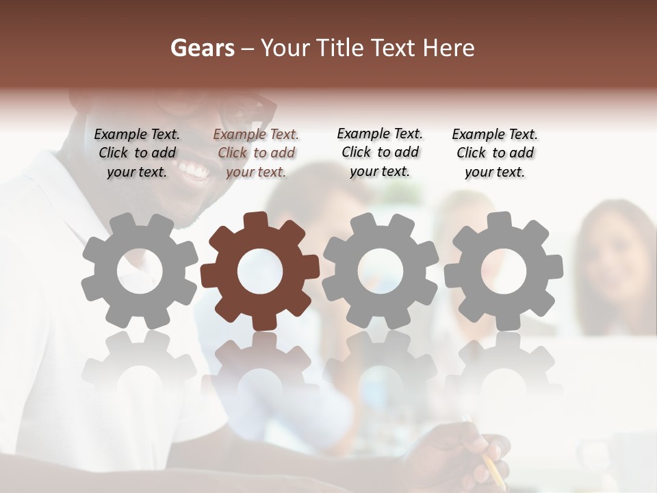 Casual Glance Female PowerPoint Template