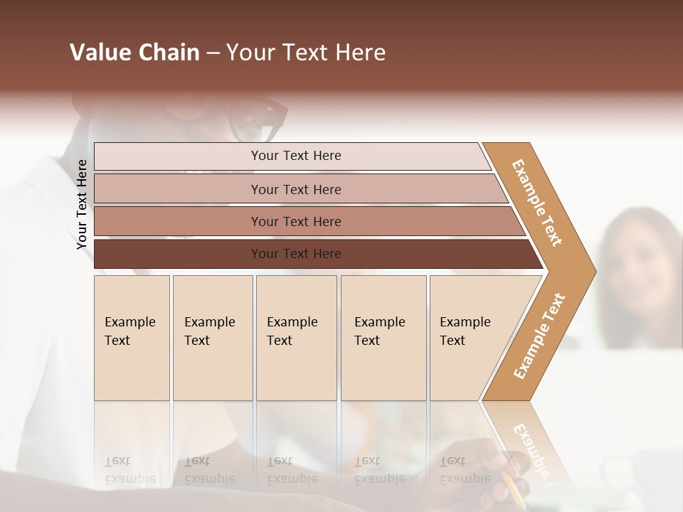 Casual Glance Female PowerPoint Template