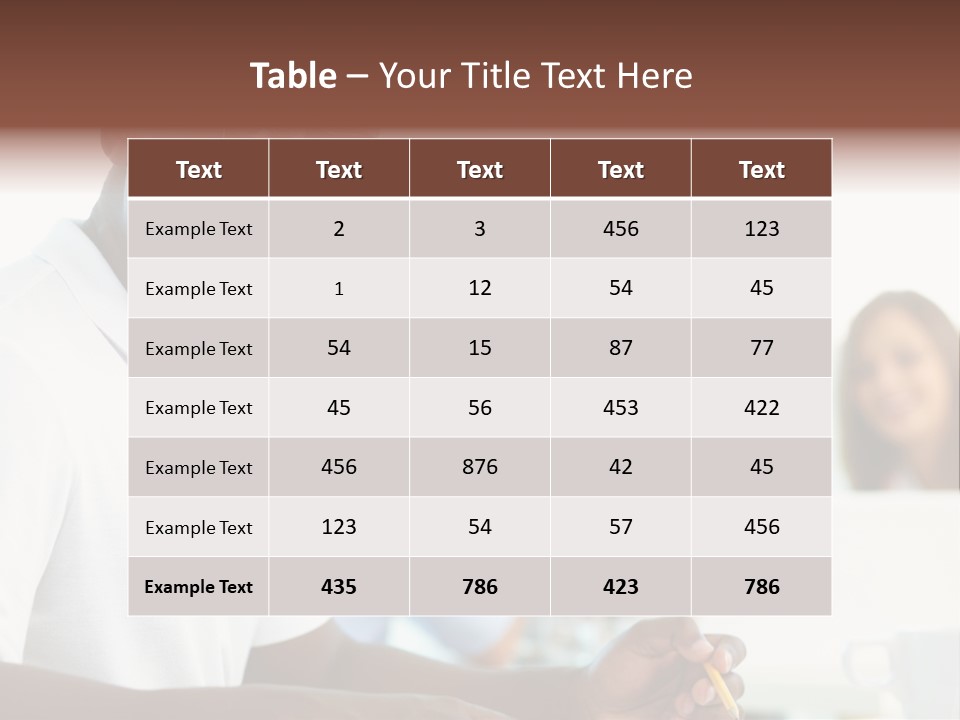 Casual Glance Female PowerPoint Template