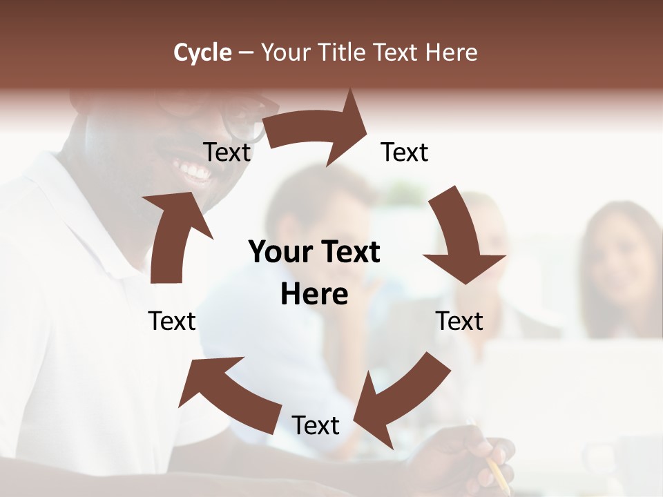 Casual Glance Female PowerPoint Template