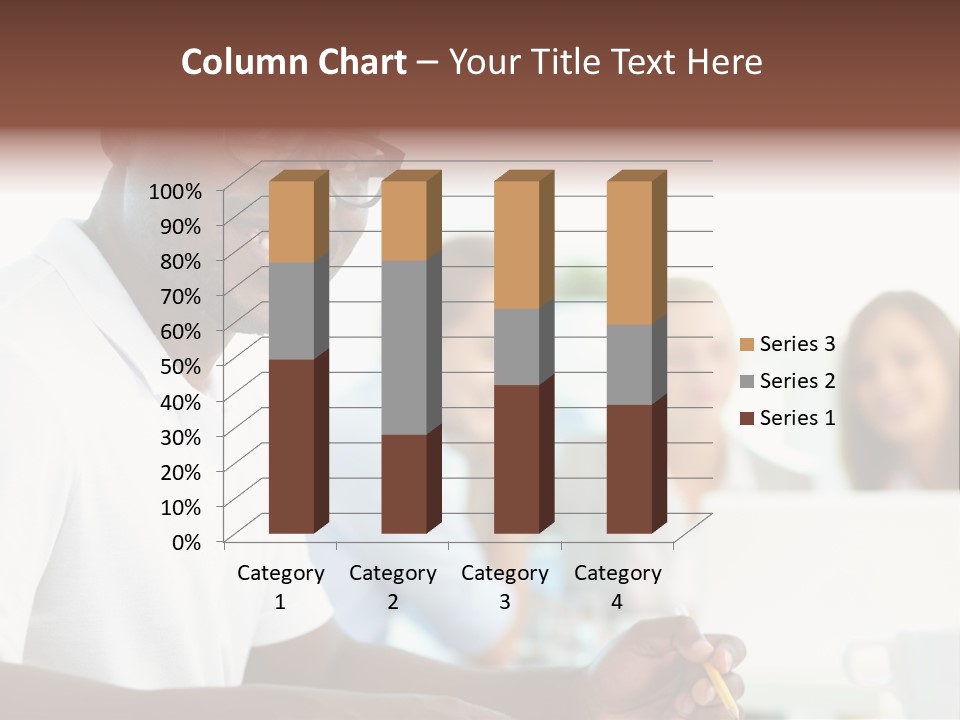 Casual Glance Female PowerPoint Template