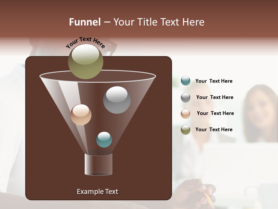 Casual Glance Female PowerPoint Template