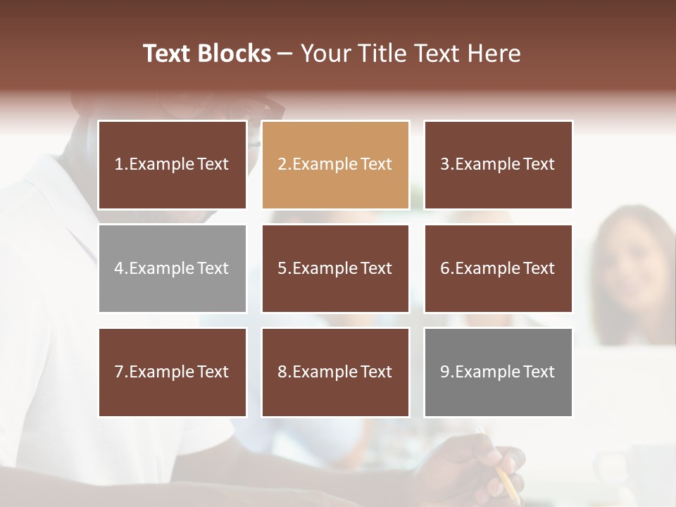 Casual Glance Female PowerPoint Template