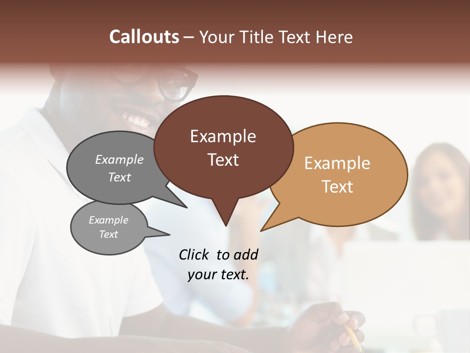 Casual Glance Female PowerPoint Template