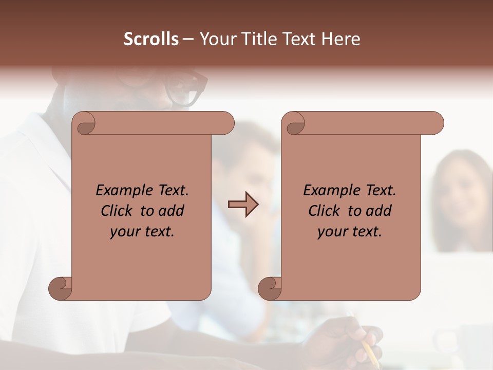 Casual Glance Female PowerPoint Template
