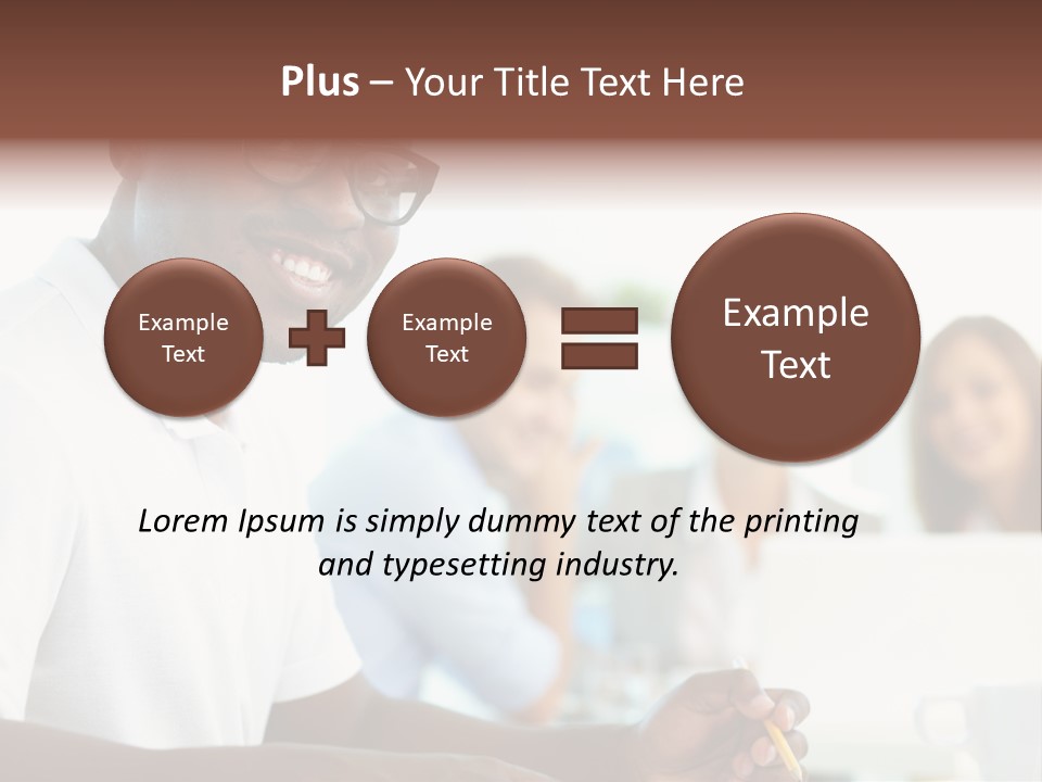 Casual Glance Female PowerPoint Template