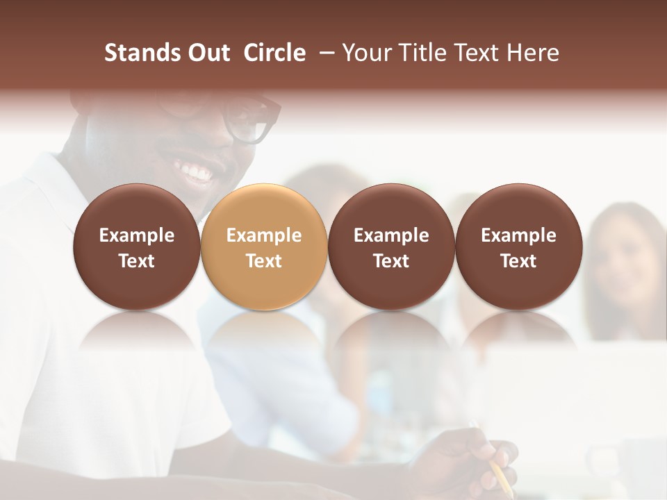 Casual Glance Female PowerPoint Template