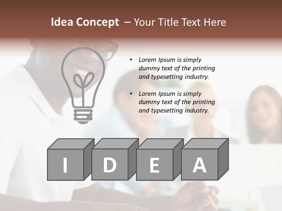 Casual Glance Female PowerPoint Template