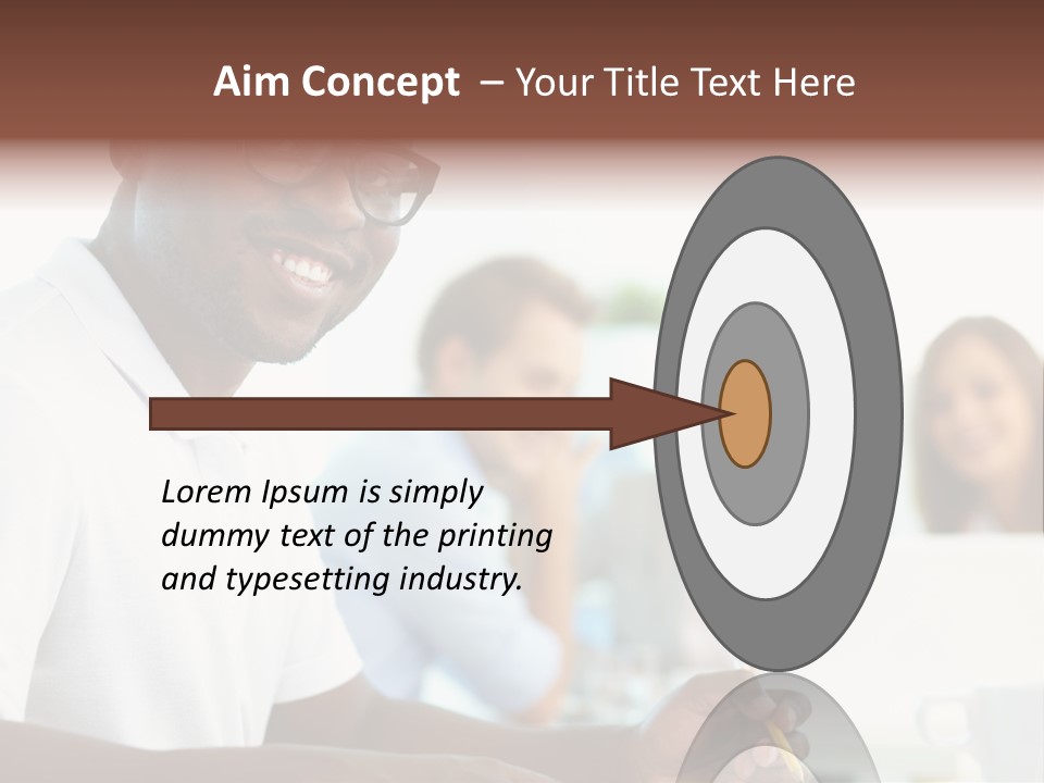 Casual Glance Female PowerPoint Template