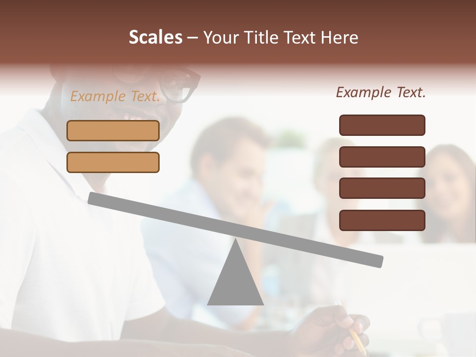 Casual Glance Female PowerPoint Template