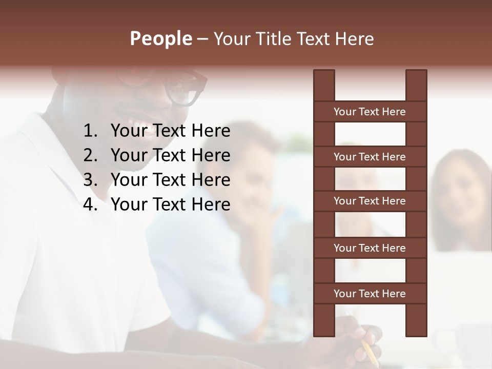 Casual Glance Female PowerPoint Template
