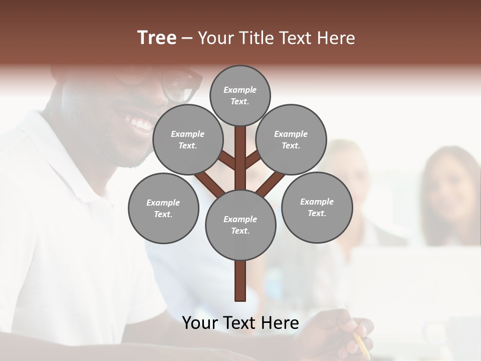 Casual Glance Female PowerPoint Template