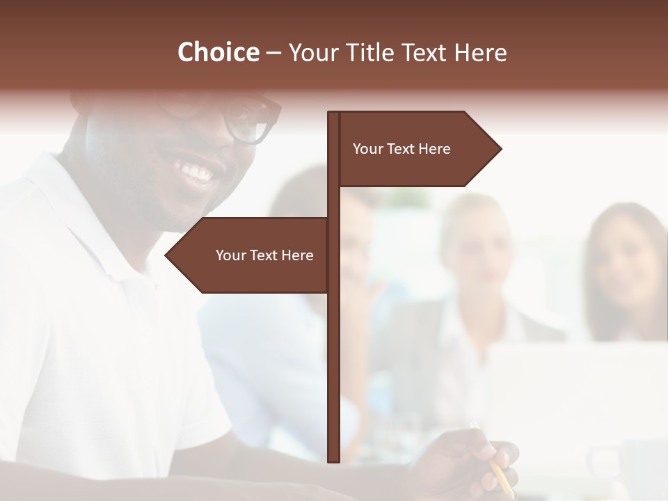 Casual Glance Female PowerPoint Template