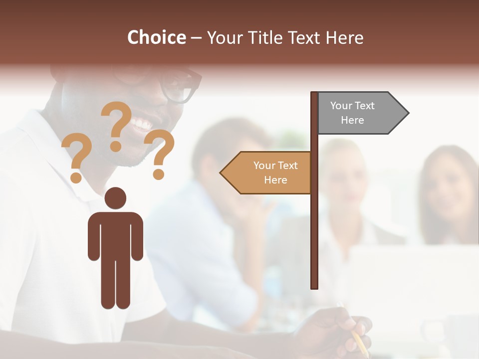 Casual Glance Female PowerPoint Template