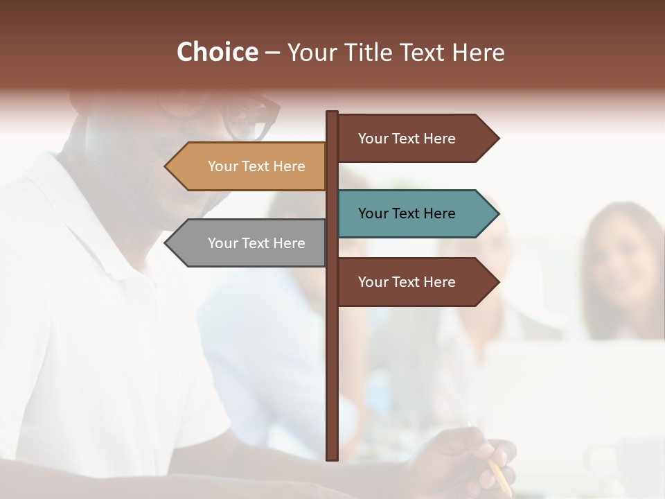 Casual Glance Female PowerPoint Template