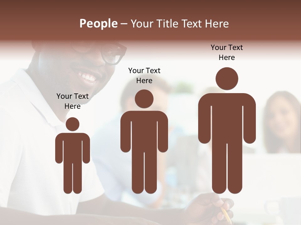 Casual Glance Female PowerPoint Template