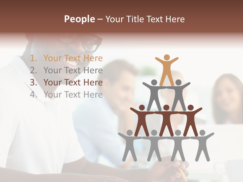 Casual Glance Female PowerPoint Template