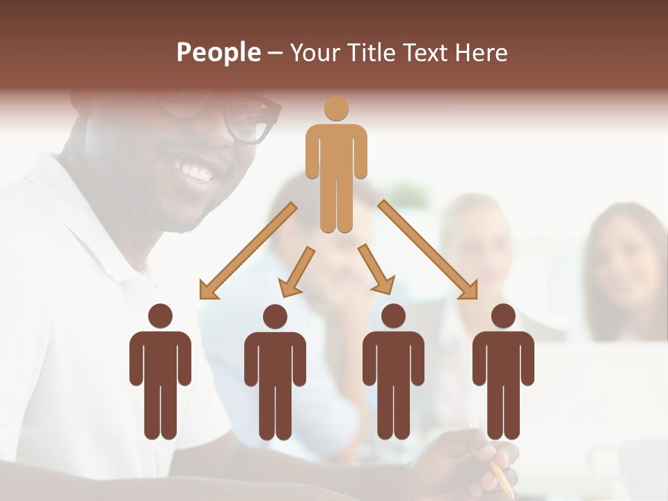 Casual Glance Female PowerPoint Template