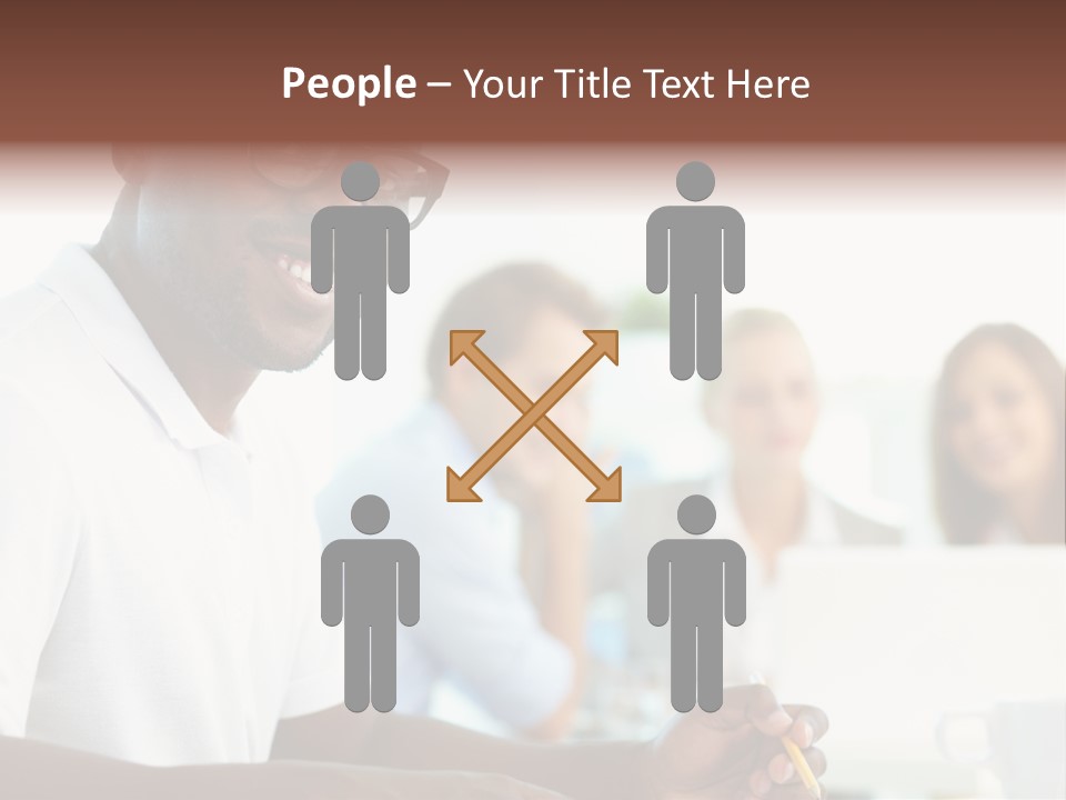 Casual Glance Female PowerPoint Template