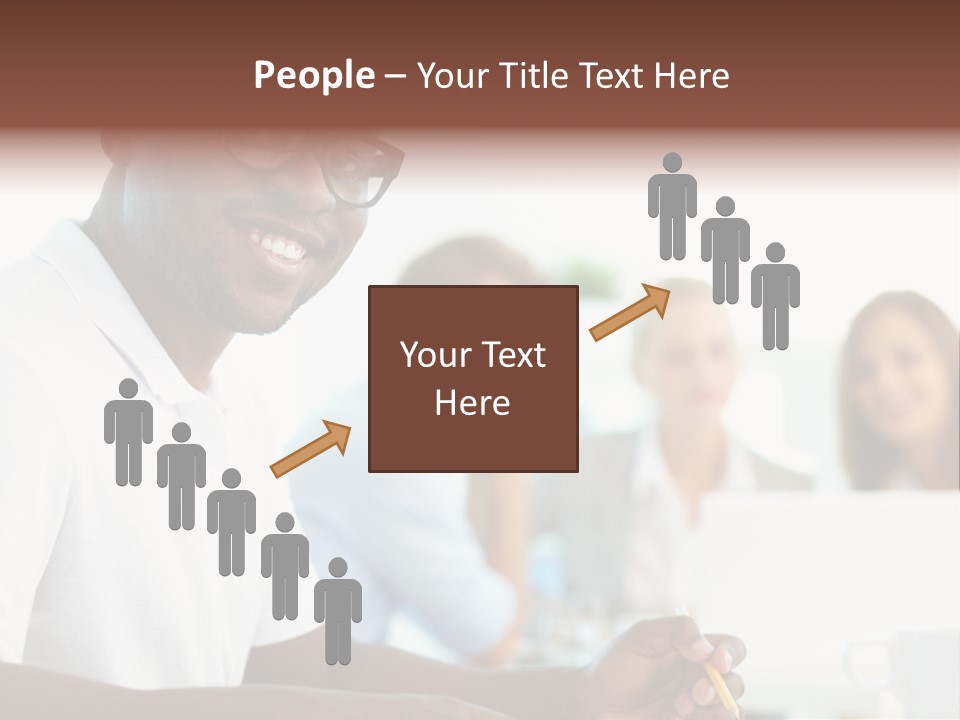 Casual Glance Female PowerPoint Template