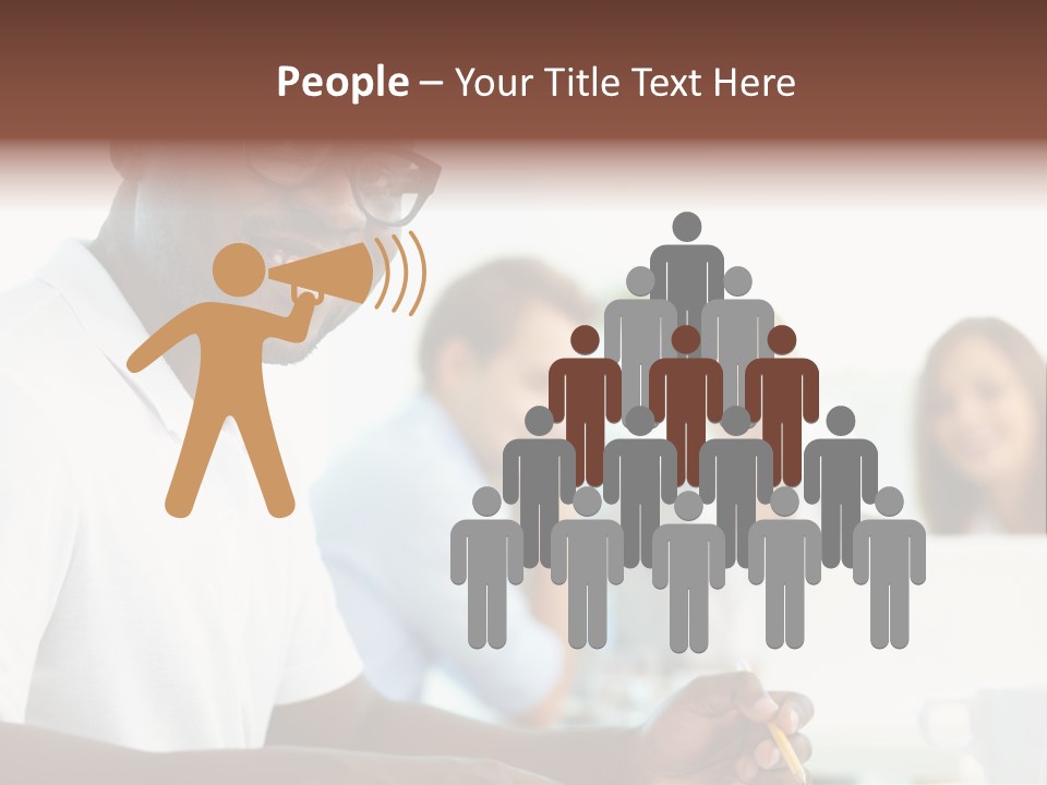 Casual Glance Female PowerPoint Template