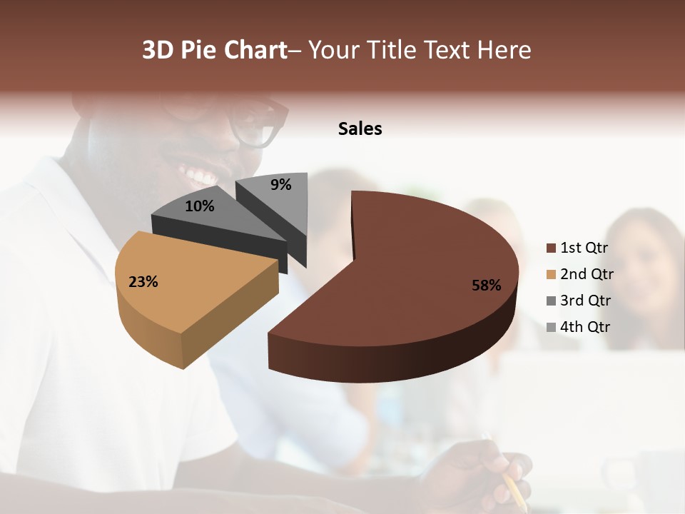 Casual Glance Female PowerPoint Template