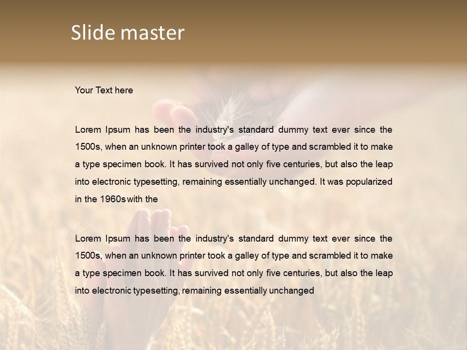Harvesting Crop Harvest PowerPoint Template