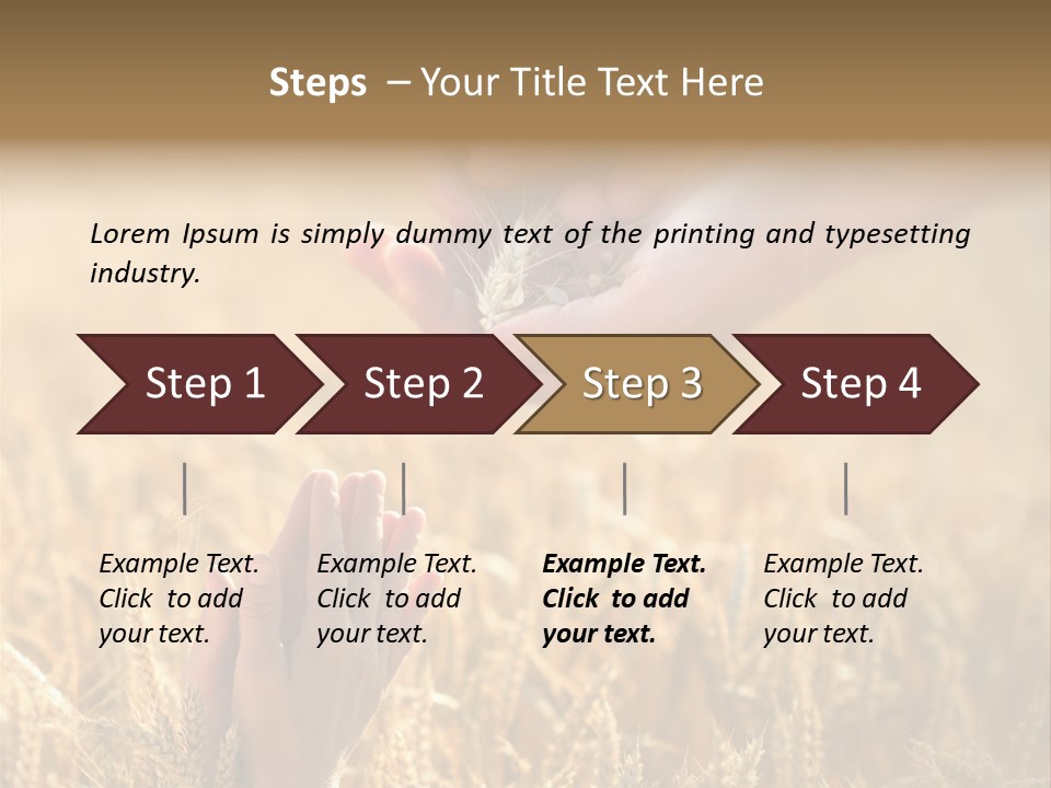 Harvesting Crop Harvest PowerPoint Template