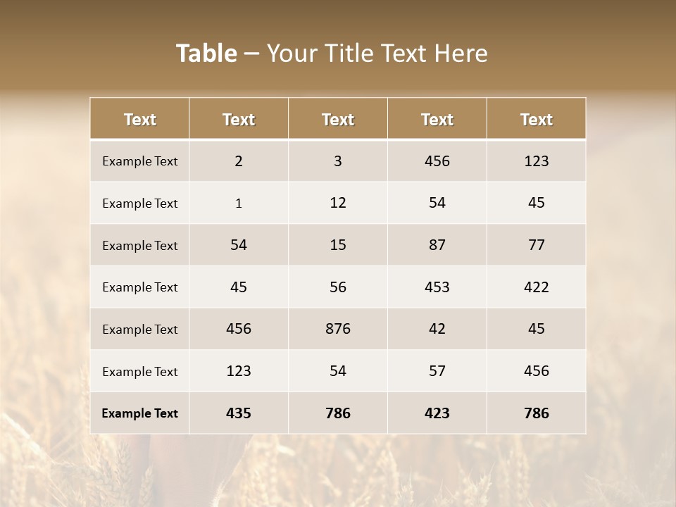 Harvesting Crop Harvest PowerPoint Template