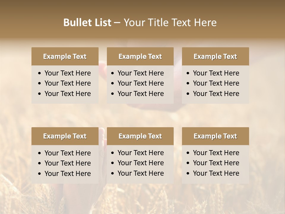 Harvesting Crop Harvest PowerPoint Template