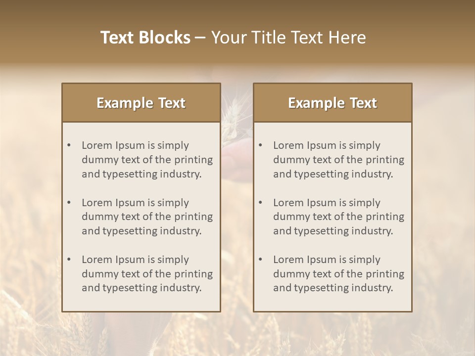 Harvesting Crop Harvest PowerPoint Template