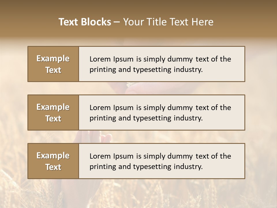 Harvesting Crop Harvest PowerPoint Template