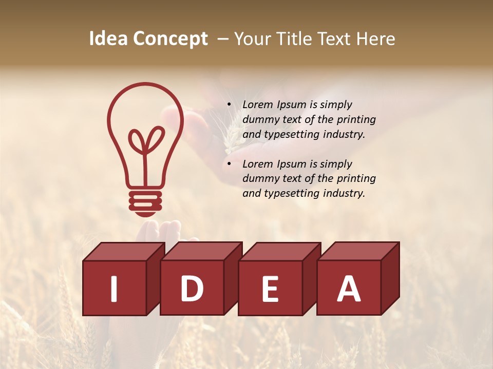 Harvesting Crop Harvest PowerPoint Template