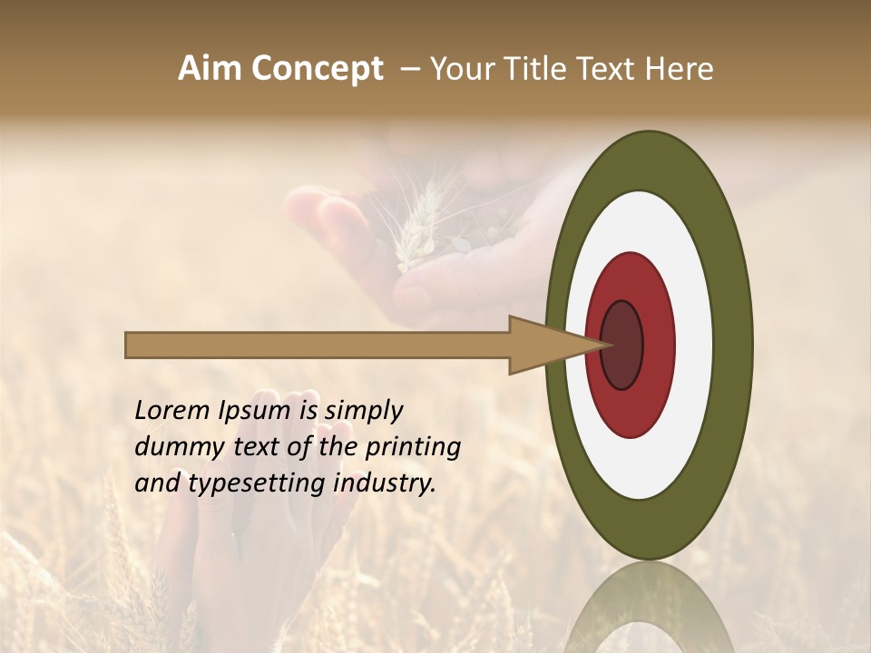 Harvesting Crop Harvest PowerPoint Template