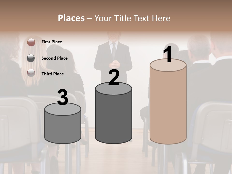 Employee Businesswoman Leader PowerPoint Template