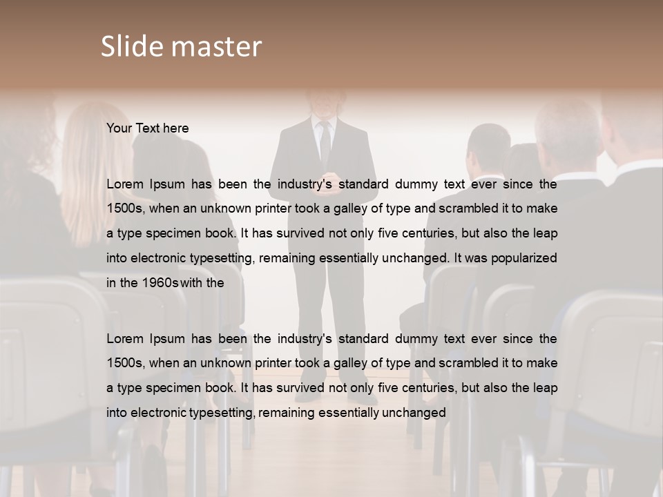 Employee Businesswoman Leader PowerPoint Template