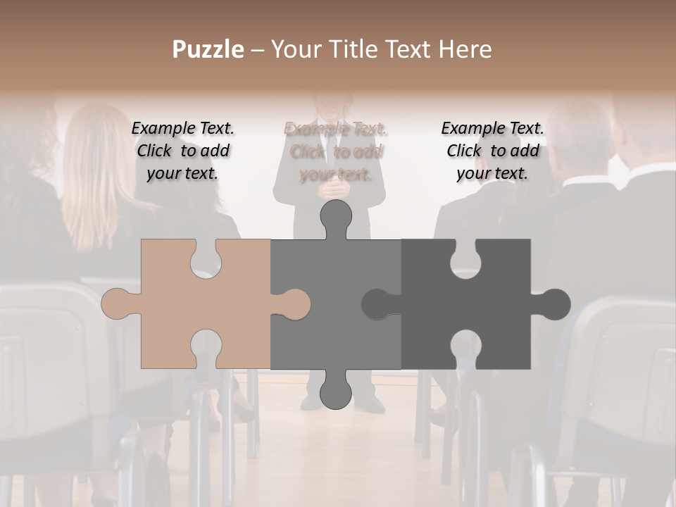 Employee Businesswoman Leader PowerPoint Template