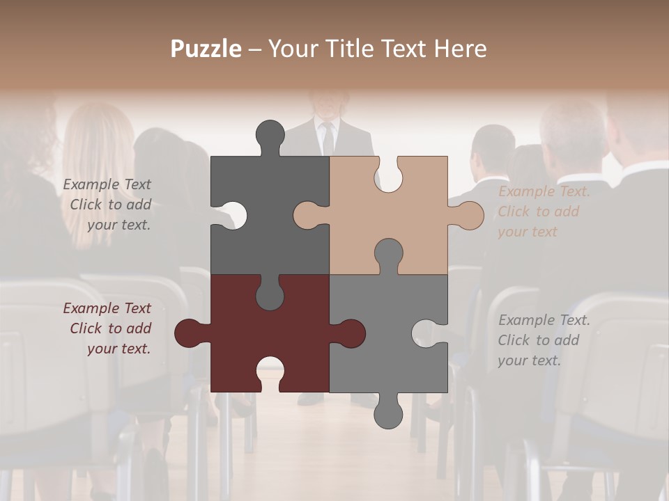 Employee Businesswoman Leader PowerPoint Template