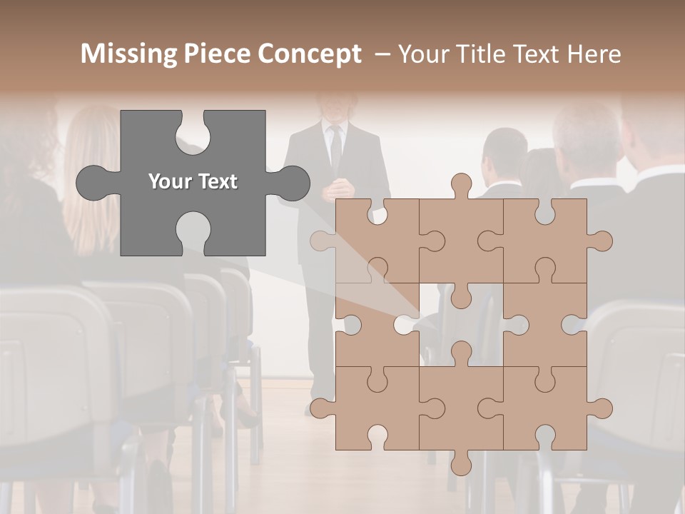 Employee Businesswoman Leader PowerPoint Template