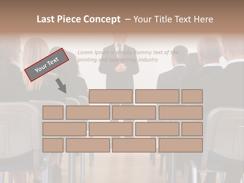 Employee Businesswoman Leader PowerPoint Template