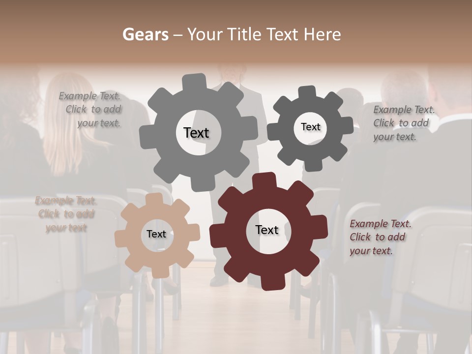 Employee Businesswoman Leader PowerPoint Template