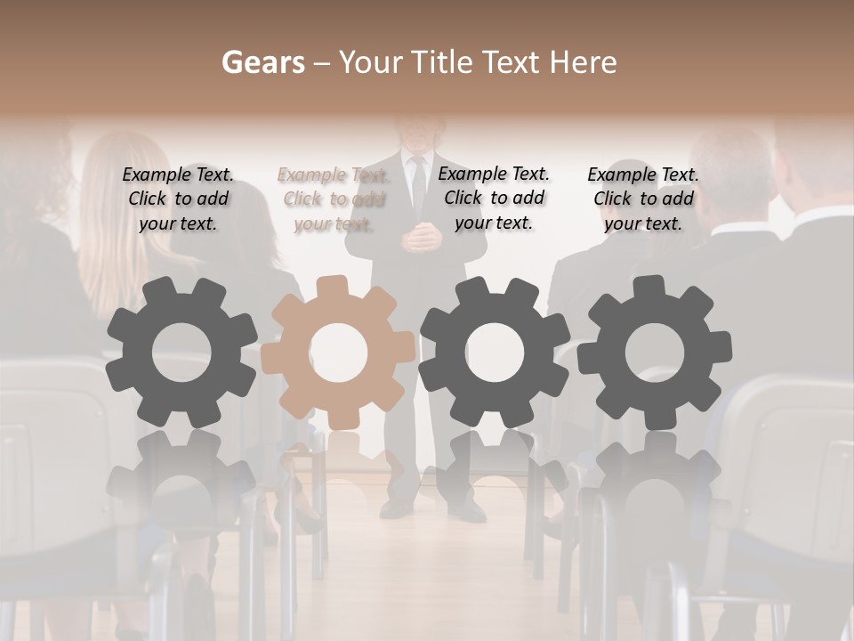 Employee Businesswoman Leader PowerPoint Template