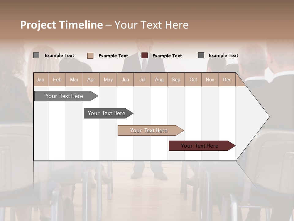 Employee Businesswoman Leader PowerPoint Template