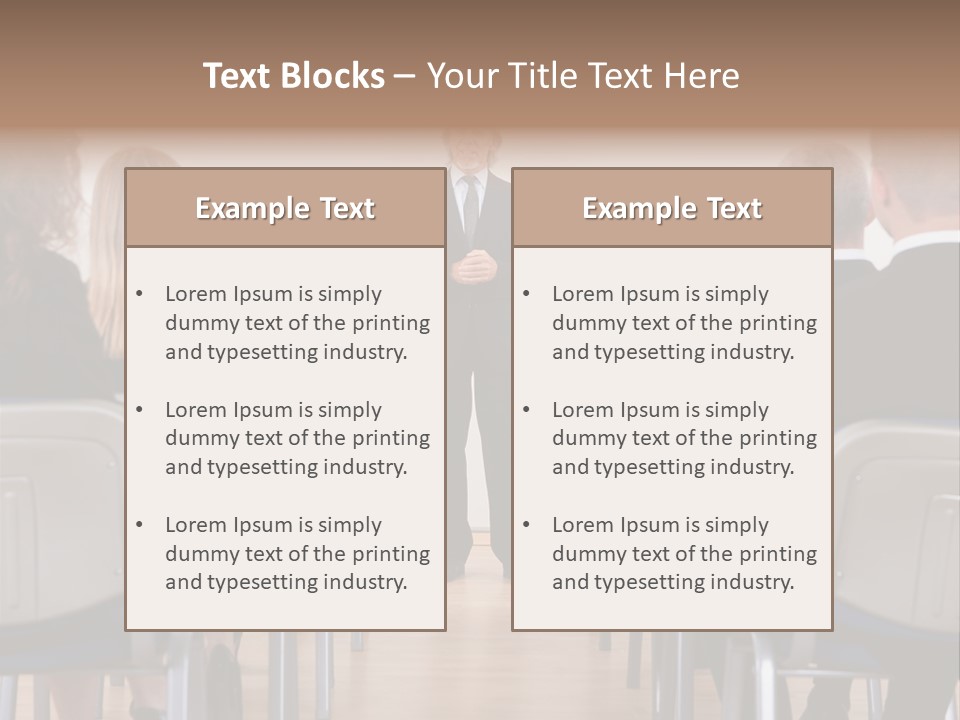 Employee Businesswoman Leader PowerPoint Template