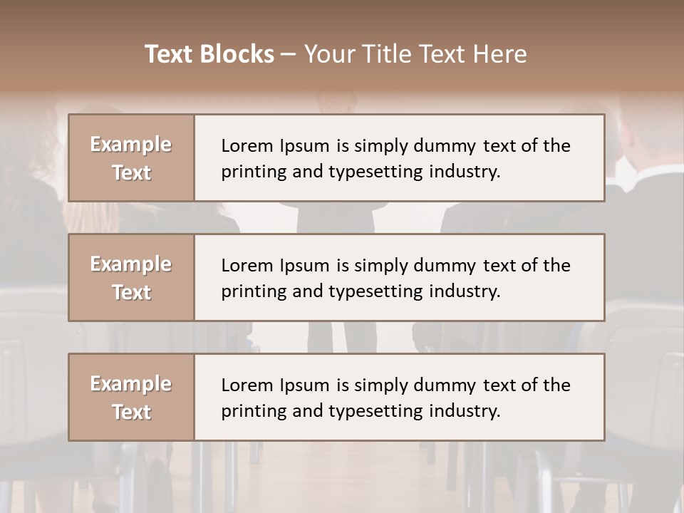Employee Businesswoman Leader PowerPoint Template