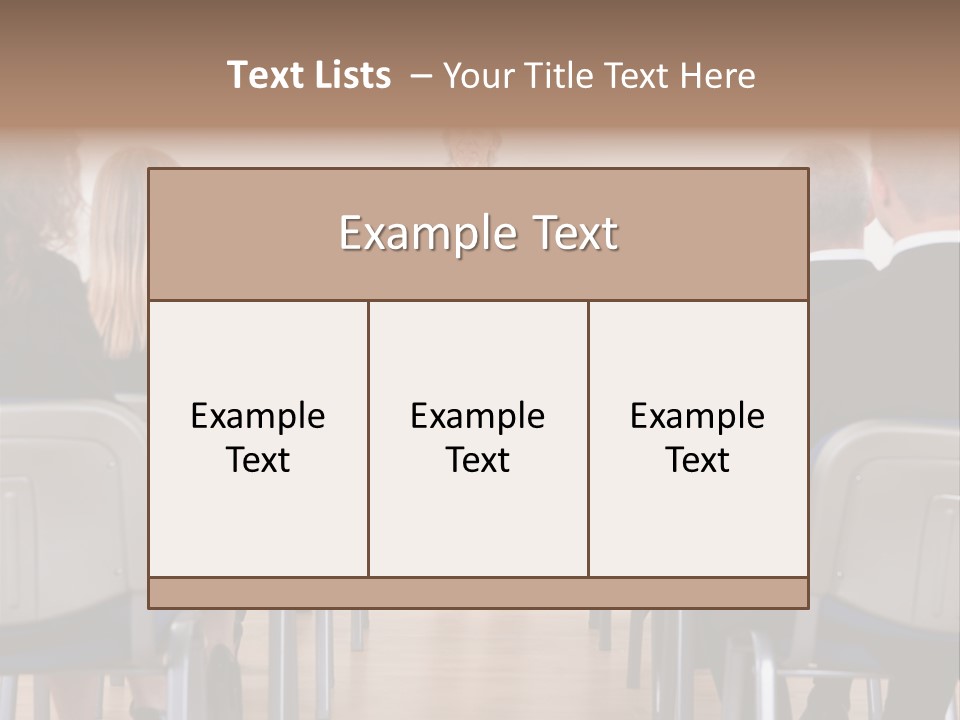 Employee Businesswoman Leader PowerPoint Template