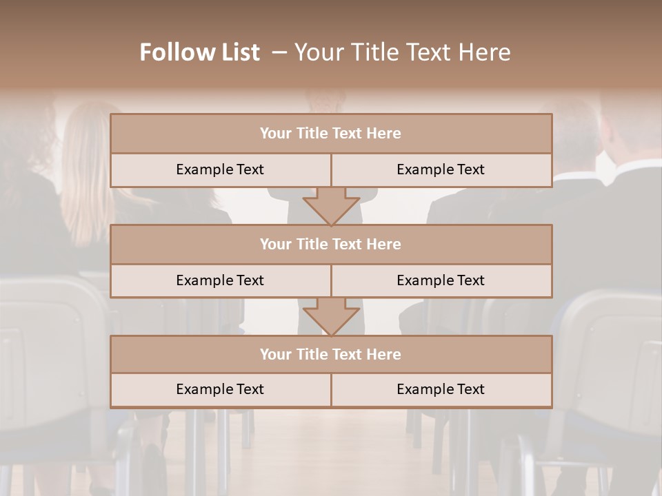 Employee Businesswoman Leader PowerPoint Template